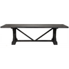 CFC X Reclaimed Lumber Dining Table, Black Wax, 120" L-Dining Tables-CFC-Heaven's Gate Home, LLC