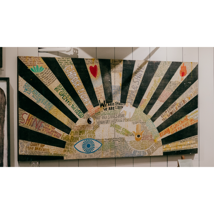 Sugarboo & Co. Choose Light (Black) Art Print, 2 Panels