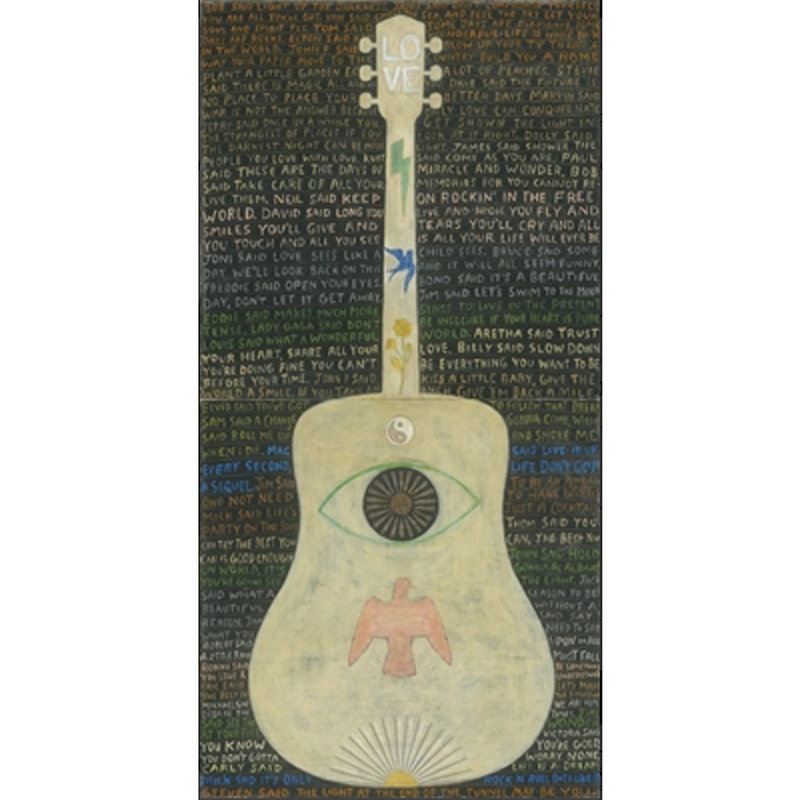 Sugarboo & Co. Vertical Guitar (Legends #2) Art Print