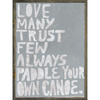 Sugarboo & Co. Paddle Your Own Canoe Art Print