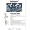 Sika-Design Alu Affaire Isabell Rattan Dining Arm Chair, Outdoor-Dining Chairs-Sika Design-Heaven's Gate Home, LLC