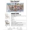 Sika-Design Exterior Margret Dining Chair, Outdoor-Dining Chairs-Sika Design-Heaven's Gate Home, LLC