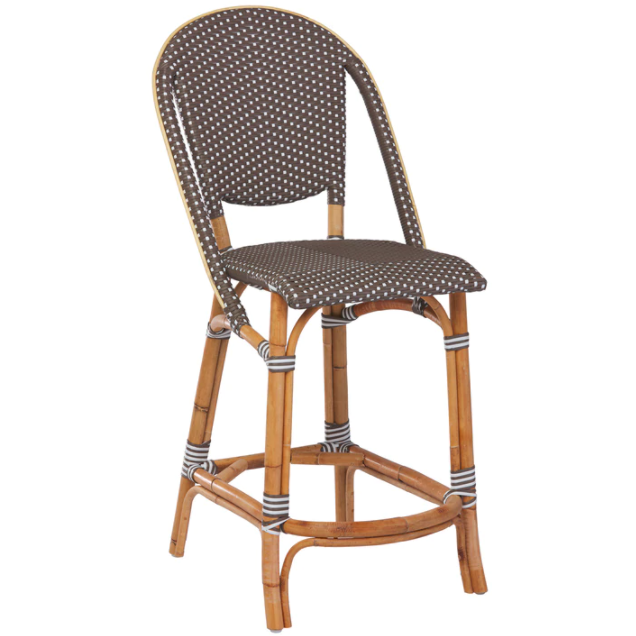 Sika-Design Affaire Sofie Rattan Counter Stool, Indoor/Covered Outdoor-Counter Stools-Sika Design-Heaven's Gate Home, LLC