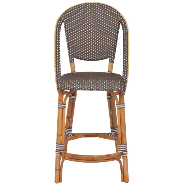 Sika-Design Affaire Sofie Rattan Counter Stool, Indoor/Covered Outdoor-Counter Stools-Sika Design-Heaven's Gate Home, LLC