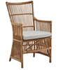 Sika-Design Originals Davinci Dining Chair w/ Cushion, Indoor-Dining Chairs-Sika Design-Antique-Tempotest Canvas White-Heaven's Gate Home, LLC