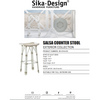 Sika-Design Exterior Salsa Counter Stool, Dove White, Outdoor-Counter Stools-Sika Design-Dove White-Heaven's Gate Home, LLC