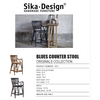 Sika-Design Originals Blues Wicker/Rattan Counter Stool, Indoor-Counter Stools-Sika Design-Heaven's Gate Home, LLC