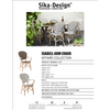 Sika-Design Affaire Isabell Bistro Stacking Arm Chair, Indoor/Covered Outdoor-Dining Chairs-Sika Design-Heaven's Gate Home, LLC