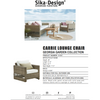 Sika-Design Georgia Garden Carrie Lounge Chair w/ Cushion, Outdoor-Lounge Chairs-Sika Design-Antique-Tempotest White Canvas Cushion-Heaven's Gate Home, LLC
