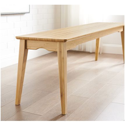 Greenington Currant Solid Bamboo Short Bench, Caramelized
