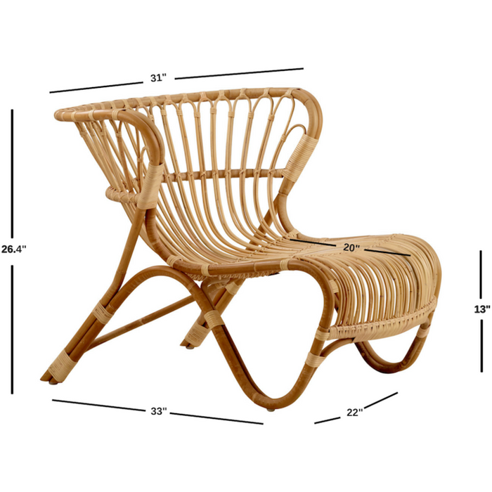 Sika-Design Icons Viggo Boesen Fox Lounge Chair, Indoor-Lounge Chairs-Sika Design-Heaven's Gate Home, LLC