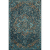 Loloi Victoria VK-15 Traditional Hooked Area Rug-Rugs-Loloi-Teal-1'-6" x 1'-6" Sample-Heaven's Gate Home, LLC