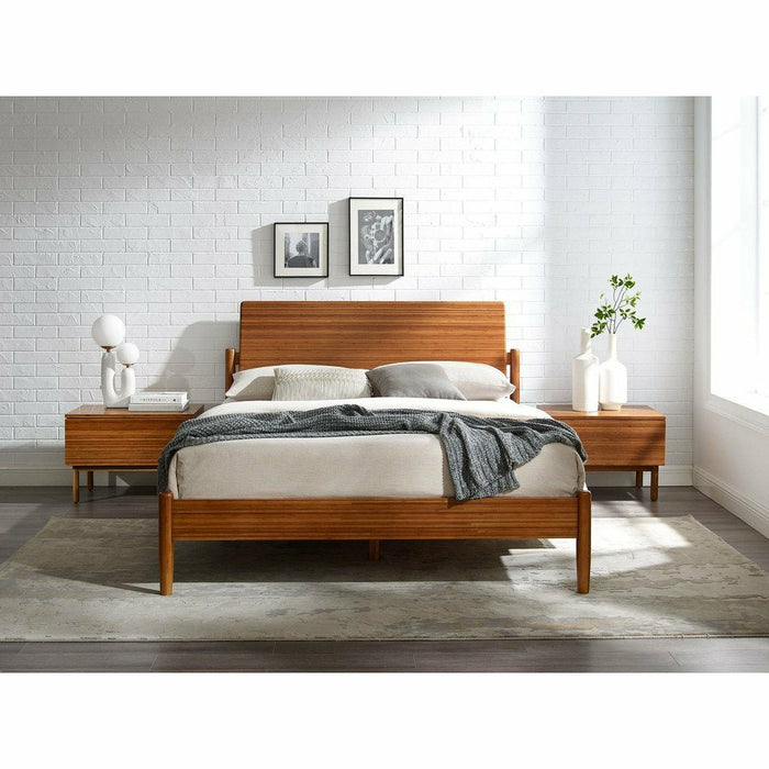 Greenington Monterey Solid Moso Bamboo Platform Bed, Amber
