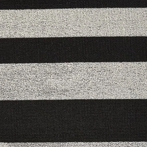 Chilewich Bold Stripe Shag Big Mat - Black/White