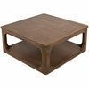 CFC Gimso Reclaimed Alder Wood Square Coffee Table, Tawny, 40" Sq.