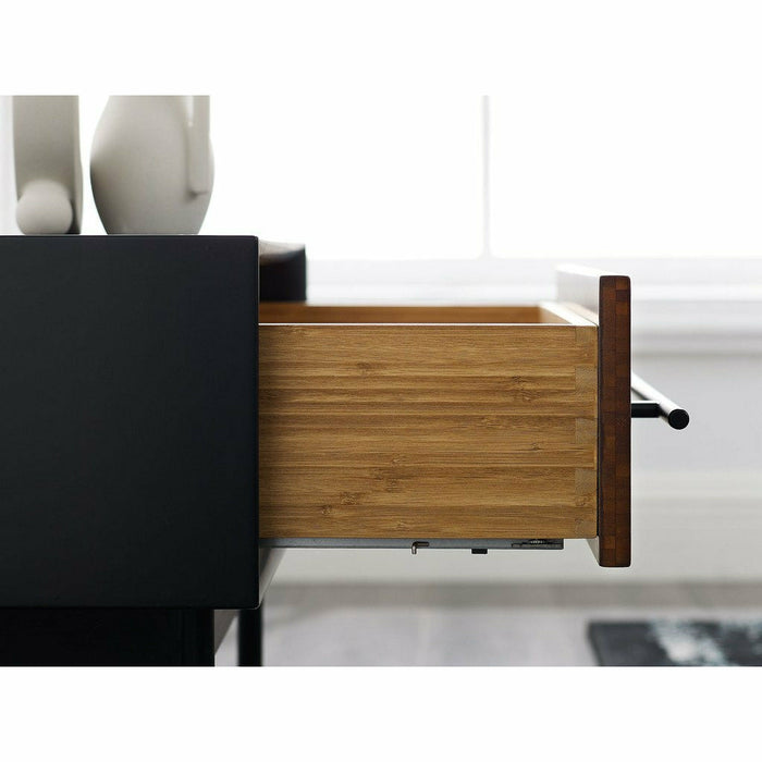 Greenington Park Avenue Solid Moso Bamboo 1 Drawer Nightstand, Ruby