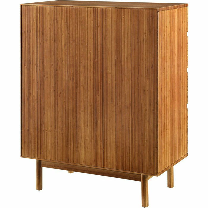 Greenington Ventura Solid Moso Bamboo 4 Drawer High Chest, Amber