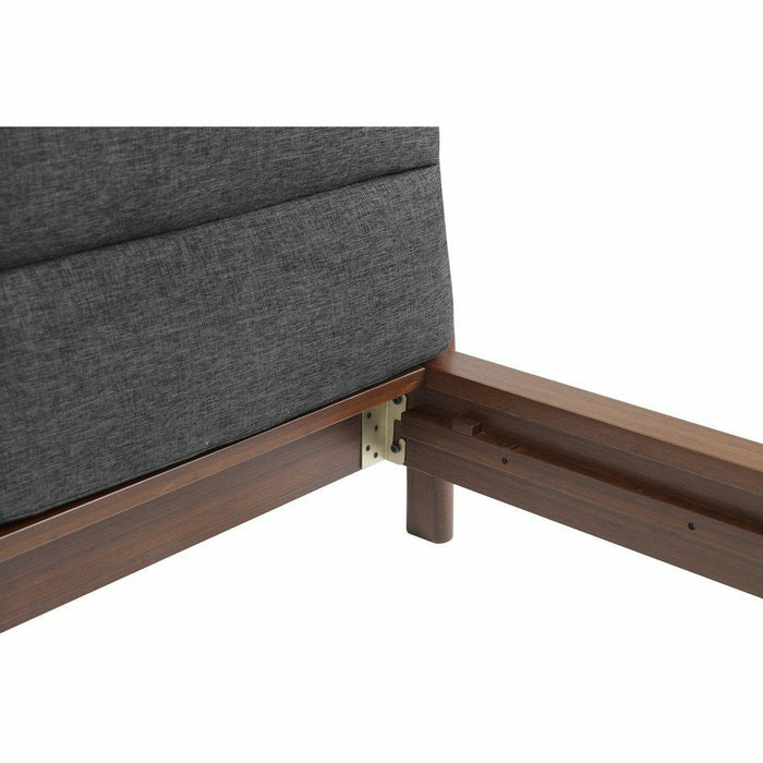 Greenington Park Avenue Solid Moso Bamboo Platform Bed with Fabric, Ruby