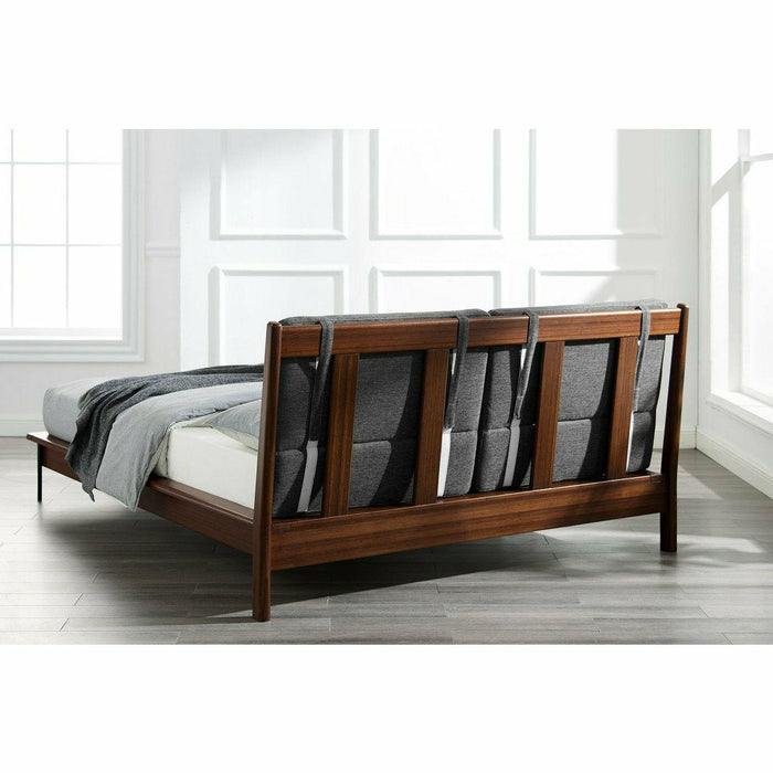 Greenington Park Avenue Solid Moso Bamboo Platform Bed with Fabric, Ruby
