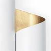 Regina Andrew Folio Aluminum Sconce, White and Gold