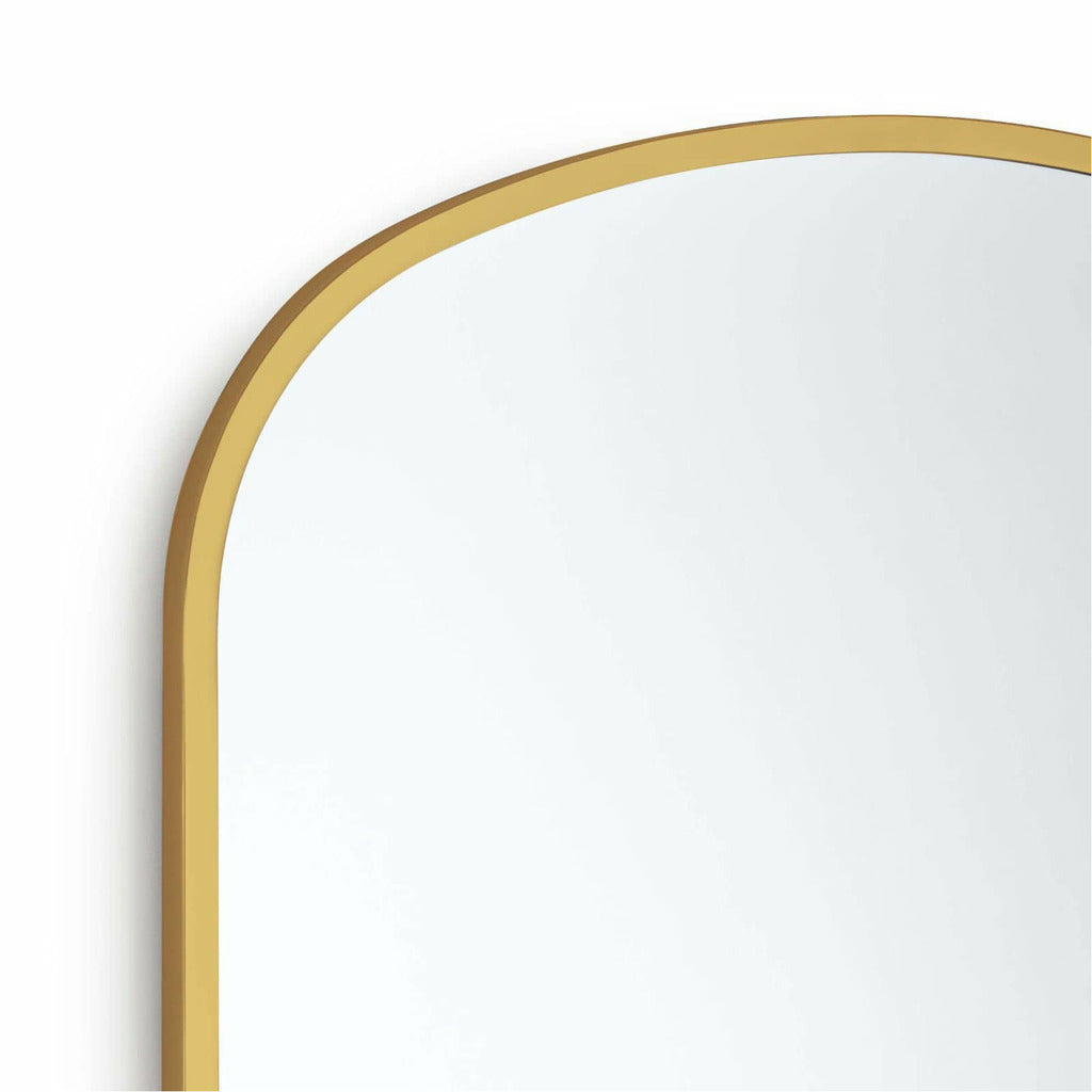 Regina Andrew Cloak Mirror, Natural Brass