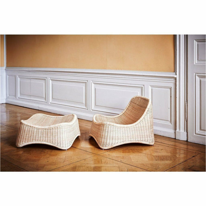 Sika-Design Icons Chill Chair w/ Stool, Indoor-Lounge Chairs-Sika Design-Natural-Heaven's Gate Home, LLC