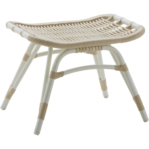 Sika-Design Exterior Monet Footstool, Outdoor-Stools-Sika Design-White-Heaven's Gate Home, LLC