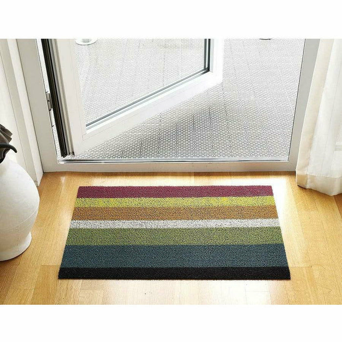 Chilewich Bold Stripe Shag Mat, Indoor/Outdoor