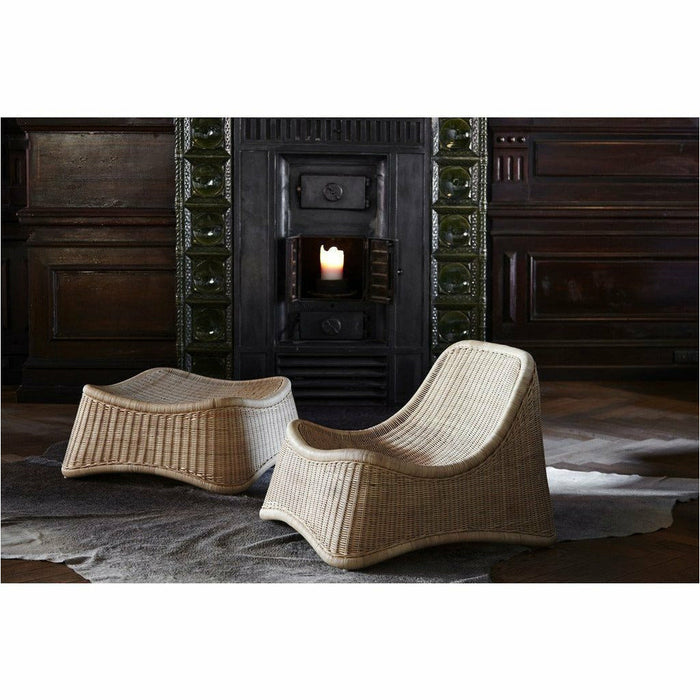Sika-Design Icons Chill Chair w/ Stool, Indoor-Lounge Chairs-Sika Design-Natural-Heaven's Gate Home, LLC