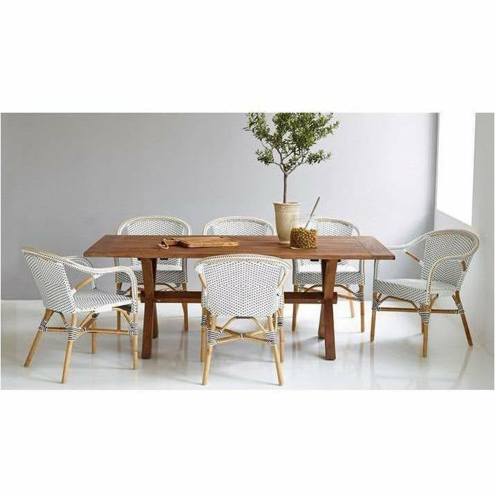Sika-Design Colonial Teak Long Dining Table, Outdoor-Dining Tables-Sika Design-Heaven's Gate Home, LLC