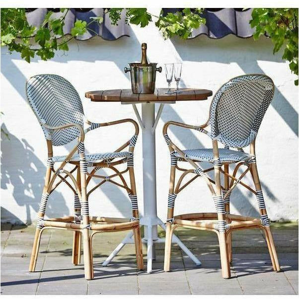 Sika-Design Affaire Isabell Rattan Bar Stool, Indoor/Covered Outdoor-Bar Stools-Sika Design-Heaven's Gate Home, LLC